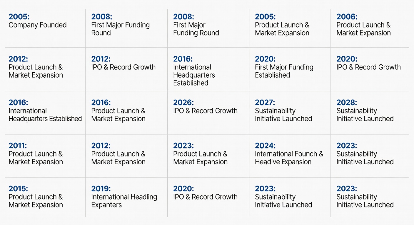 Company Milestones